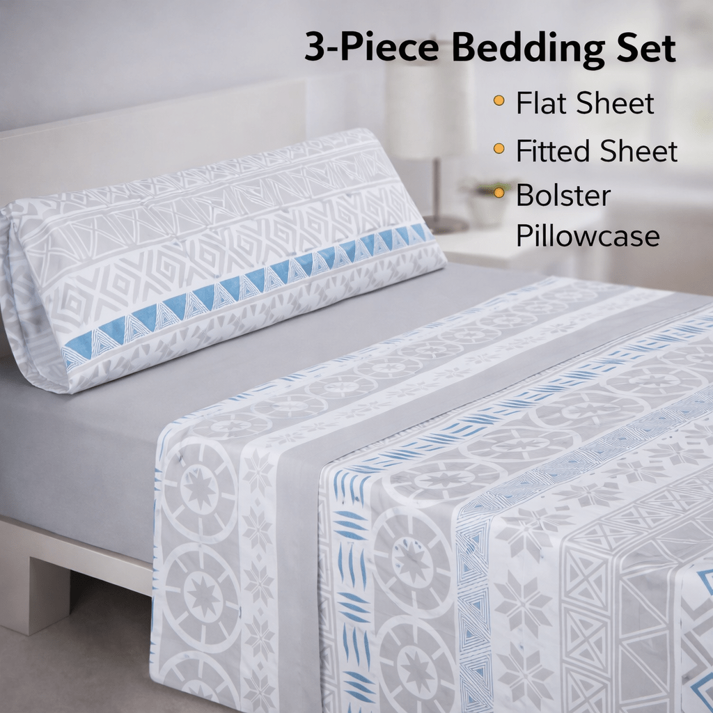 Juego de Sábanas 3 Piezas Estampadas Microfibra – Sábana Bajera Ajustable + Sábana Encimera + Funda Almohada, Suave y Antiárrugas, Cama 90 105 135 150 180, Poliéster microfibra variant image - product view 71
