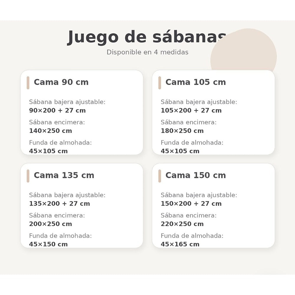 Juego de sábanas de microfibra 3 piezas, fino, suave, perfecto para verano, tamaño de 90/ 105/ 135/ 150 detail image - detail view 4
