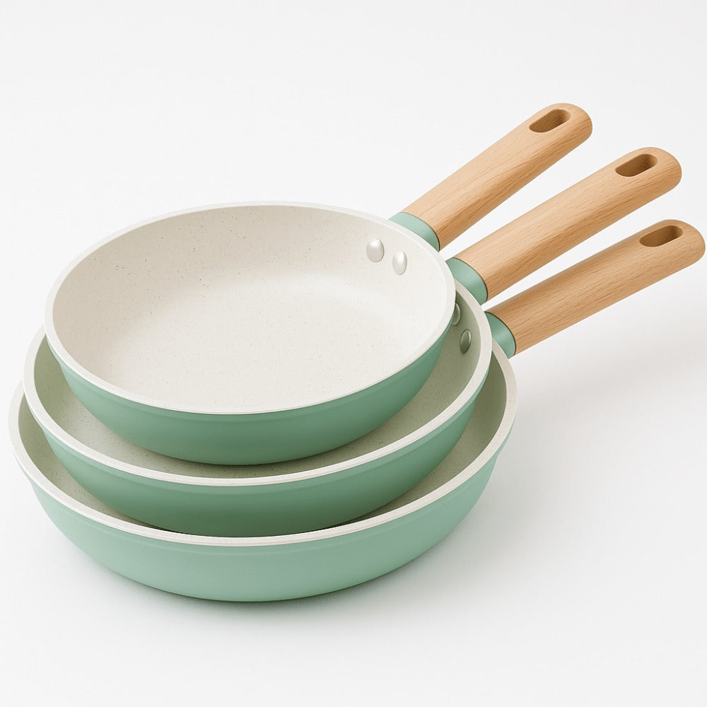 Juego de Sartenes Cocina 20+24+28 Revestimiento Antiadherente para Inducción | Recubrimiento Cerámico | Mango Soft-Touch | Set de Sartenes | Libre de PFOA y PFAS product image