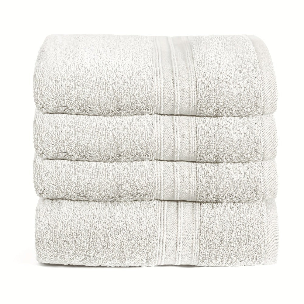 Juego de Toallas y Toallas de Baño, 4 Piezas, Calidad Premium, 100% Algodón, 550 g/m², Tamaños: 30×50 cm, 50×100 cm, 70×140 cm, Altamente Absorbentes, Suaves al Tacto, Disponible en 9 Colores detail image - detail view 3