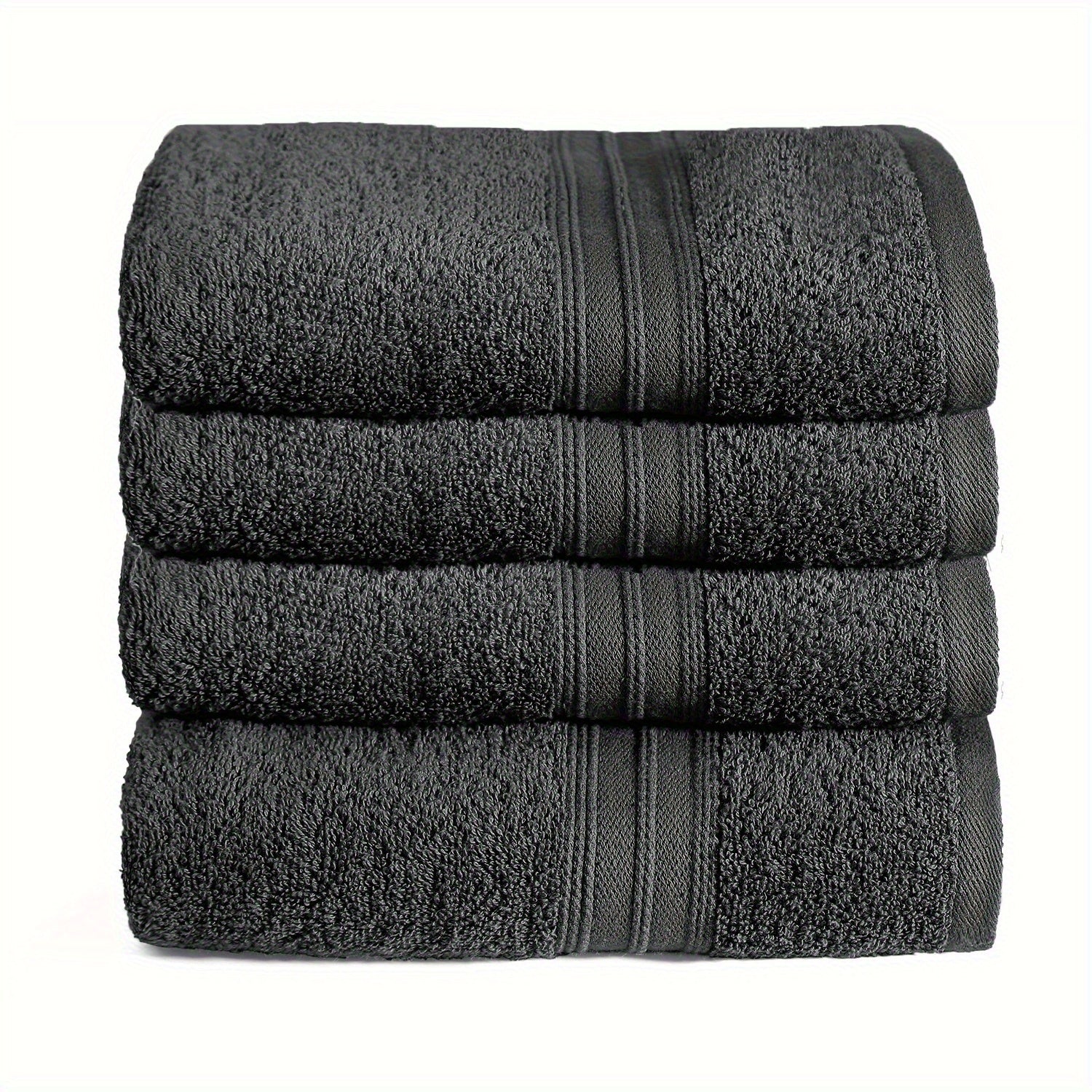 Juego de Toallas y Toallas de Baño, 4 Piezas, Calidad Premium, 100% Algodón, 550 g/m², Tamaños: 30×50 cm, 50×100 cm, 70×140 cm, Altamente Absorbentes, Suaves al Tacto, Disponible en 9 Colores variant image