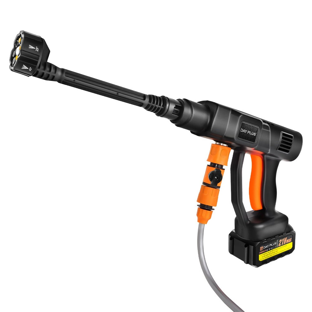Lavadora a Presión Inalámbrica 21V 450Bar/652 PSI Portátil con 1X o 2X Batería, Boquilla Ajustable 6 en 1, Manguera de 16.4 Pies, Limpiadora de Presión para Coche/Suelo/Jardín y Riego de Patio detail image - detail view 3