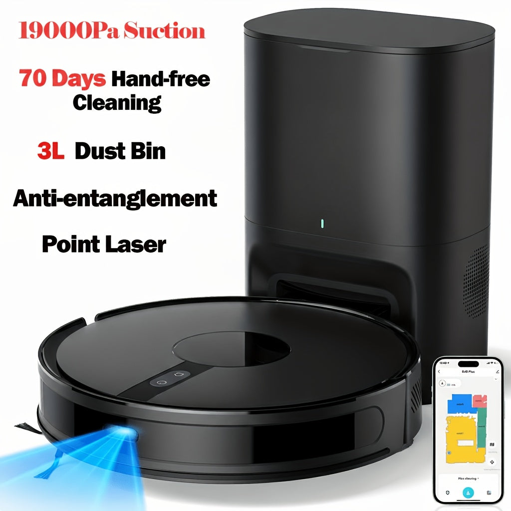 Lubluelu 2025 Nuevo Robot Aspirador y Trapeador B40Plus/Sl60D - Succión Potente de 5100Pa, Autovaciado, Mapeo Multi-Suelo, Solución de Limpieza 3 en 1 para Pelo de Mascotas, Alfombras y Suelos Duros con Función de Autocarga variant image - 