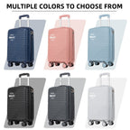 Maleta de Cabina PP de 18 Pulgadas en 6 Colores, 100% Material PP Resistente y Antipresión, Mango Elástico y Ruedas Giratorias 360°, Esencial de Viaje Moderno y Práctico detail image