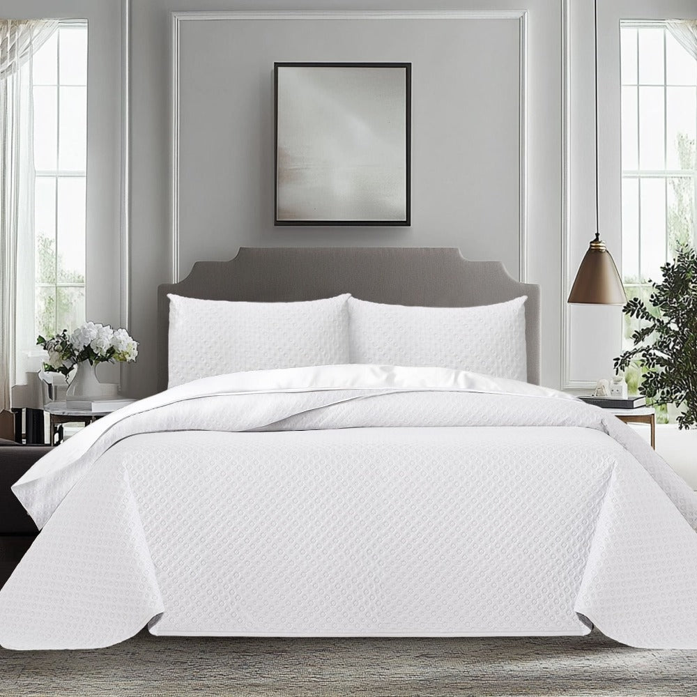 MANEMI - Colcha bouti para verano y entretiempo - Colcha para cama inluye 1 o 2 funda de cojin segun la medida，Colcha cubre cama 100% poliester, suave y transpirable. El diseño de la funda de cojin puede variar según el corte del tejido det