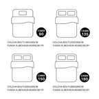 MANEMI - Colcha bouti para verano y entretiempo - Colcha para cama inluye 1 o 2 funda de cojin segun la medida，Colcha cubre cama 100% poliester, suave y transpirable. El diseño de la funda de cojin puede variar según el corte del tejido det