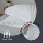 MANEMI - Colcha bouti para verano y entretiempo - Colcha para cama inluye 1 o 2 funda de cojin segun la medida，Colcha cubre cama 100% poliester, suave y transpirable. El diseño de la funda de cojin puede variar según el corte del tejido det