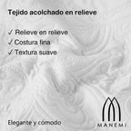 MANEMI - Colcha bouti para verano y entretiempo - Colcha para cama inluye 1 o 2 funda de cojin segun la medida，Colcha cubre cama 100% poliester, suave y transpirable. El diseño de la funda de cojin puede variar según el corte del tejido det