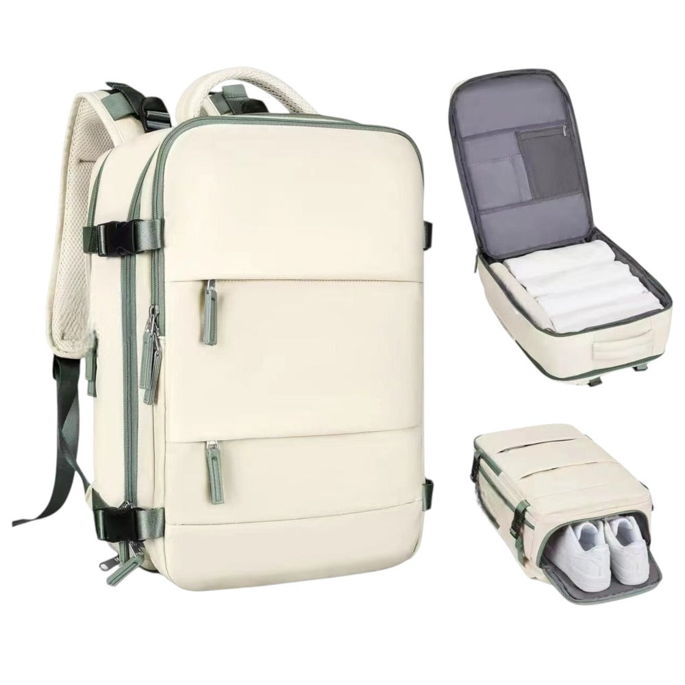 Mochila de Viaje para Cabina de Avion 45x30x20 para Vuelo Barato Equipaje de Mano y Espaciosa con Compartimento para Zapatos y Mochila Antirrobo Multifuncional para Viajes 2210. detail image - detail view 12
