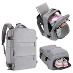 Mochila de Viaje para Cabina de Avion 45x30x20 para Vuelo Barato Equipaje de Mano y Espaciosa con Compartimento para Zapatos y Mochila Antirrobo Multifuncional para Viajes 2210. detail image - detail view 14
