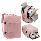 Mochila de Viaje para Cabina de Avion 45x30x20 para Vuelo Barato Equipaje de Mano y Espaciosa con Compartimento para Zapatos y Mochila Antirrobo Multifuncional para Viajes 2210. detail image - detail view 5