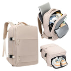 Mochila de Viaje para Cabina de Avion 45x30x20 para Vuelo Barato Equipaje de Mano y Espaciosa con Compartimento para Zapatos y Mochila Antirrobo Multifuncional para Viajes 2210. detail image - detail view 7