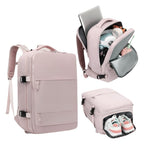 Mochila de Viaje para Cabina de Avion 45x30x20 para Vuelo Barato Equipaje de Mano y Espaciosa con Compartimento para Zapatos y Mochila Antirrobo Multifuncional para Viajes 2210. detail image - detail view 9