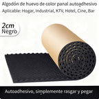 Panel de Espuma Insonorizante, Almohadilla Acústica de Alta Densidad, Panel de Pared Insonorizado Autoadhesivo Tipo Cartón de Huevos, 15 mm de Grosor, Adecuado para Conductos de HVAC detail image - detail view 4