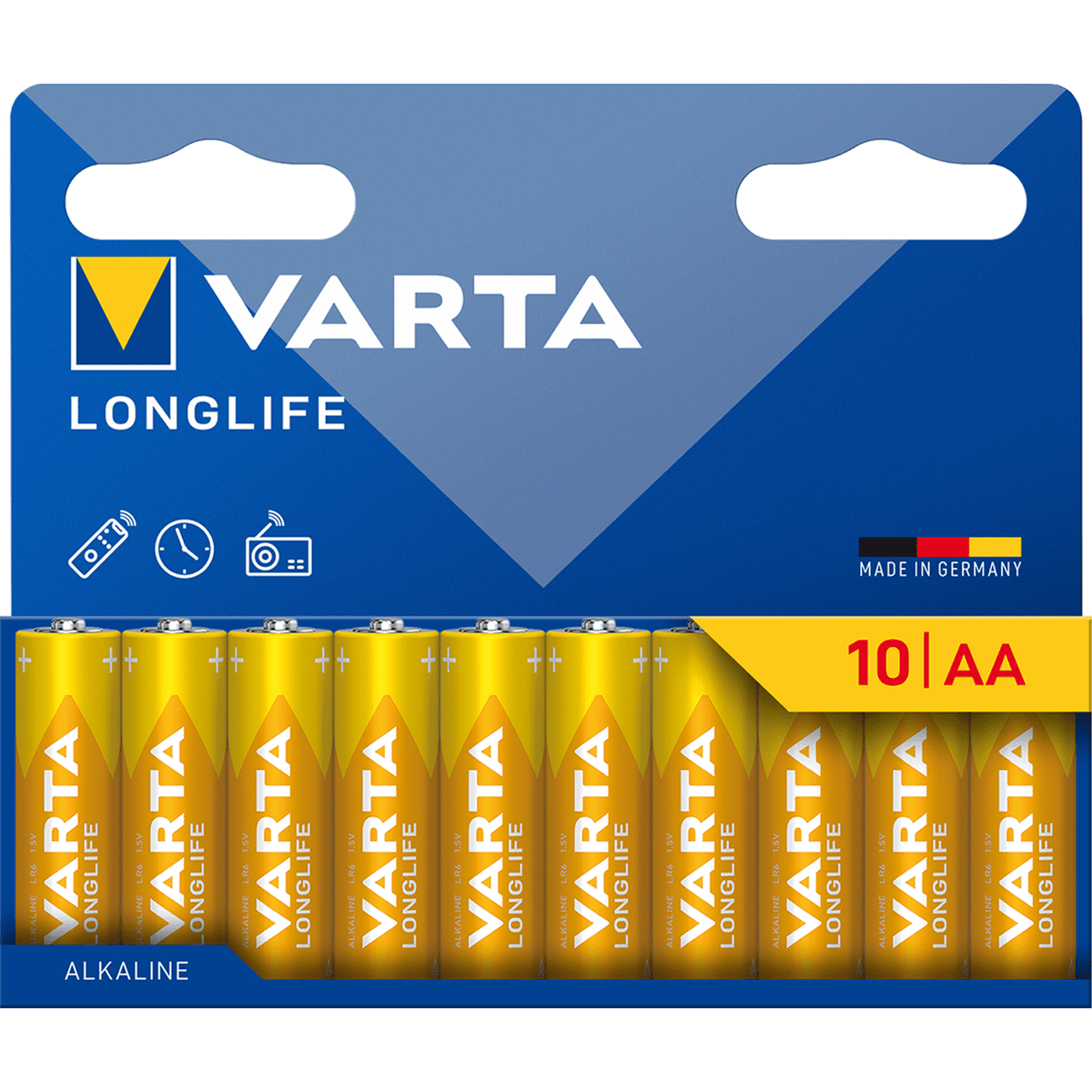 Pilas 2 Paquetes, AA Alcalinas Alto Rendimiento, Longlife, Inalámbrico