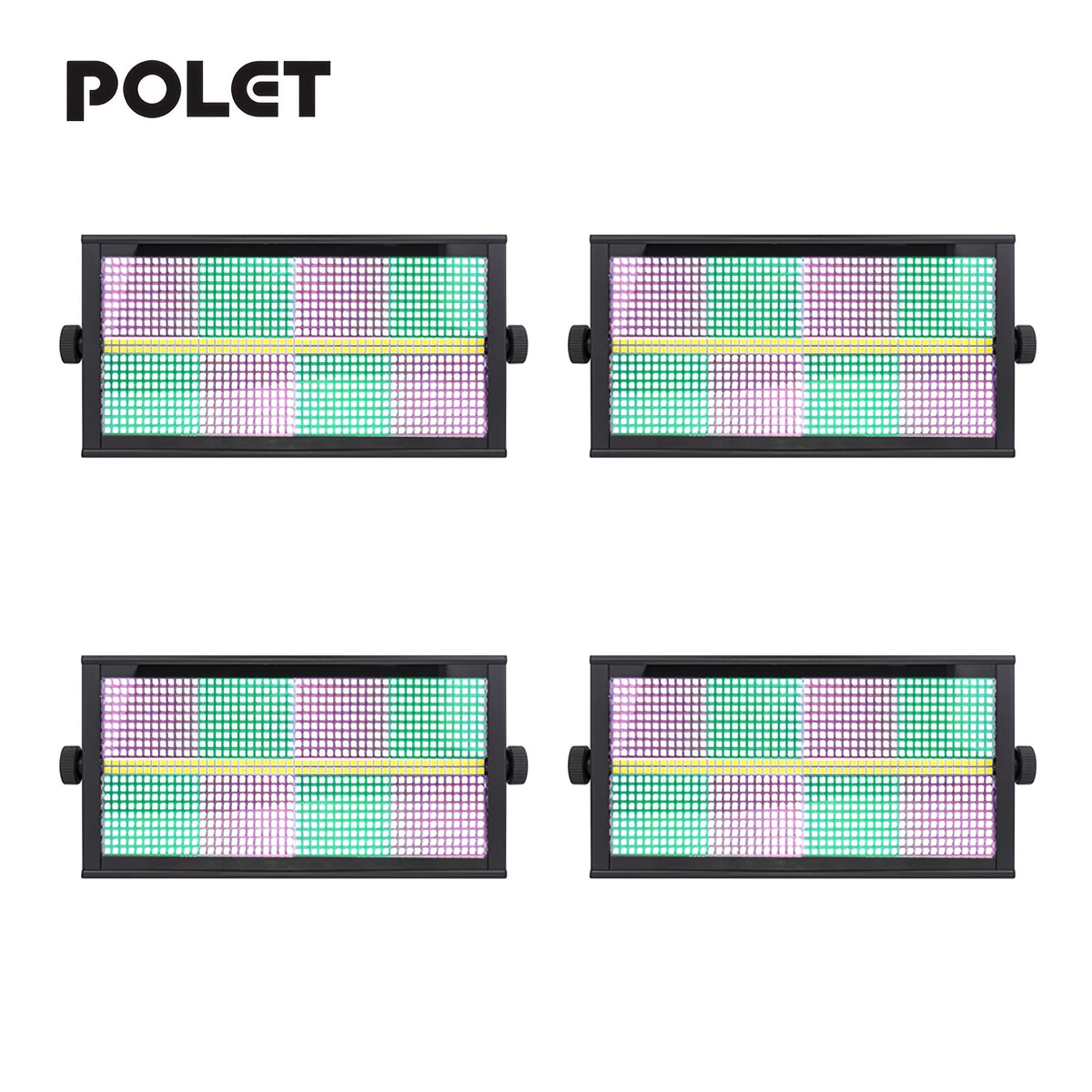 POLET 200W LEDRGBW 4 en 1 luz estroboscópica con partición 8+8 blanca 8000K DMX512 superbrillante para DJ, lavado, bodas, bar, efectos de iluminación escénica estroboscópica para fiestas, clubes y espectáculos variant image - product view 2
