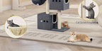 Rascador para gatos Poste 98 cm, Árbol, Antideslizante, Madera