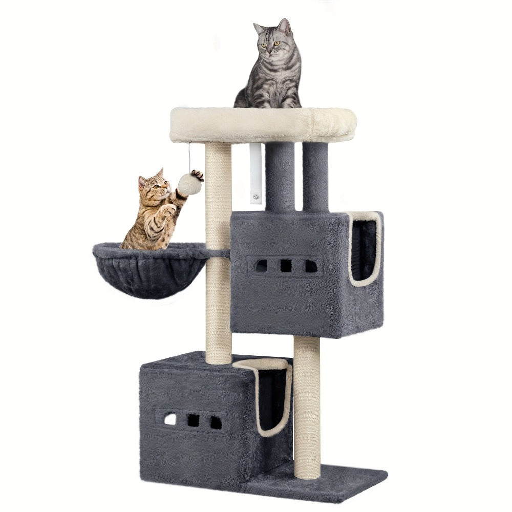 Rascador para gatos Poste 98 cm, Árbol, Antideslizante, Madera