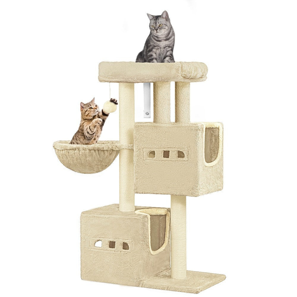 Rascador para gatos Poste 98 cm, Árbol, Antideslizante, Madera