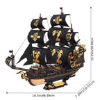 ROKR El Caballito de Mar Barca 3D Puzzle de Madera Modelos de Barcos Kits de Manualidades para Decoración del Hogar y la Oficina, un Regalo Distintivo para Amantes de las Manualidades Adultos detail image