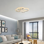 Ventilador de techo LED con iluminación, lámpara con control remoto APP