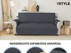 Ystyle Funda de Sofá Antideslizante de Alta Calidad para Sillas con Brazos de 1/2/3/4 Plazas, Cubierta Acolchada a Prueba de Arañazos y Amigable con Mascotas, Lavable a Máquina con Correas Ajustables y 12 Opciones de Colores, Muebles Amigos