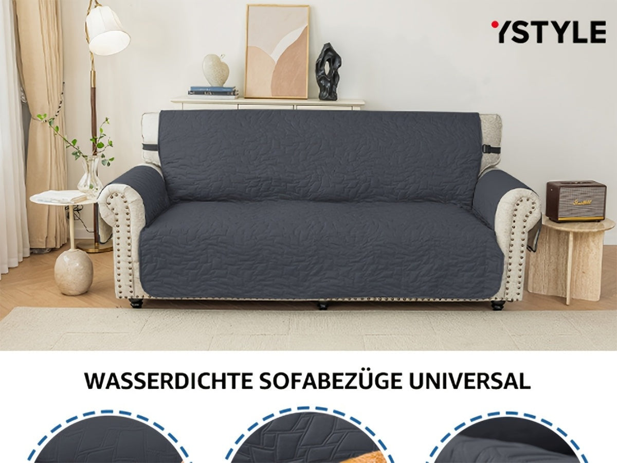 Ystyle Funda de Sofá Antideslizante de Alta Calidad para Sillas con Brazos de 1/2/3/4 Plazas, Cubierta Acolchada a Prueba de Arañazos y Amigable con Mascotas, Lavable a Máquina con Correas Ajustables y 12 Opciones de Colores, Muebles Amigos